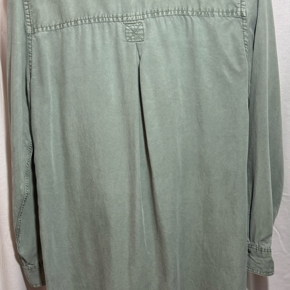 American Eagle Utility Shirt Dress in Size Medium Sage - Picture 4 of 4